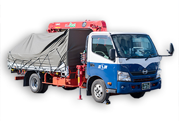 2ｔゲート付き平ボディ車